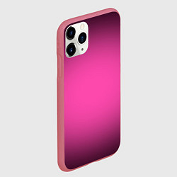 Чехол iPhone 11 Pro матовый Кислотный розовый с градиентом, цвет: 3D-малиновый — фото 2