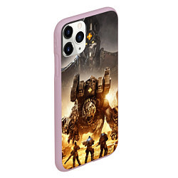 Чехол iPhone 11 Pro матовый Gears Tactics, цвет: 3D-розовый — фото 2