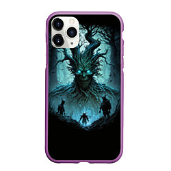 Чехол iPhone 11 Pro матовый Огромный энт, цвет: 3D-фиолетовый