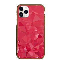 Чехол iPhone 11 Pro матовый Блеск геометрии, цвет: 3D-коричневый