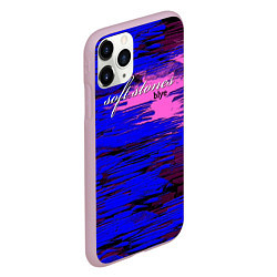 Чехол iPhone 11 Pro матовый Soft stones blye, цвет: 3D-розовый — фото 2