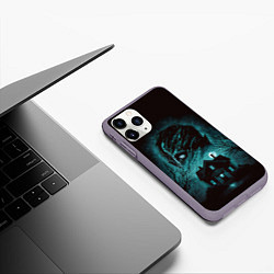 Чехол iPhone 11 Pro матовый Фильм ужасов - ночь страха, цвет: 3D-серый — фото 2