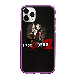 Чехол iPhone 11 Pro матовый Left 4 dead 2 команда, цвет: 3D-фиолетовый