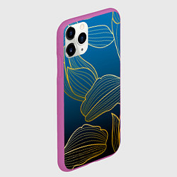 Чехол iPhone 11 Pro матовый Vanguard floral pattern, цвет: 3D-фиолетовый — фото 2