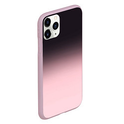Чехол iPhone 11 Pro матовый Градиент: от черного к розовому, цвет: 3D-розовый — фото 2