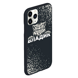 Чехол iPhone 11 Pro матовый Владик зубастый волк, цвет: 3D-черный — фото 2
