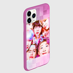 Чехол iPhone 11 Pro матовый BTS K-pop, цвет: 3D-фиолетовый — фото 2