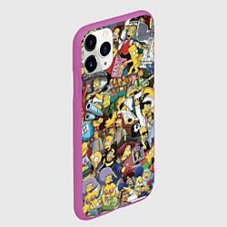 Чехол iPhone 11 Pro матовый Simpsonhistory, цвет: 3D-фиолетовый — фото 2