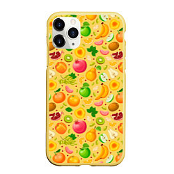 Чехол iPhone 11 Pro матовый Fruit abundance, цвет: 3D-желтый