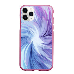 Чехол iPhone 11 Pro матовый Вихрь красок, цвет: 3D-малиновый