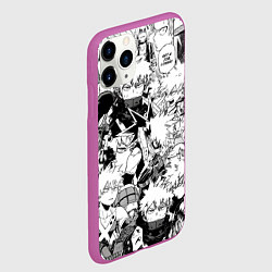 Чехол iPhone 11 Pro матовый Кацуки Бакуго - Моя геройская академия, цвет: 3D-фиолетовый — фото 2