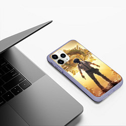 Чехол iPhone 11 Pro матовый PUBG банда и медали, цвет: 3D-светло-сиреневый — фото 2