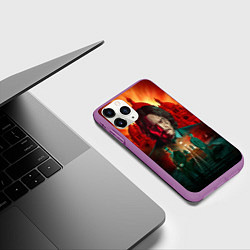 Чехол iPhone 11 Pro матовый John Wick catholic church Paris, цвет: 3D-фиолетовый — фото 2
