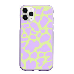 Чехол iPhone 11 Pro матовый Пятна скорлупы дракона - паттерн, цвет: 3D-светло-сиреневый
