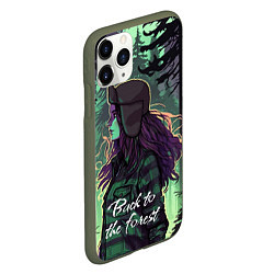 Чехол iPhone 11 Pro матовый Венди - Back to the forest, цвет: 3D-темно-зеленый — фото 2