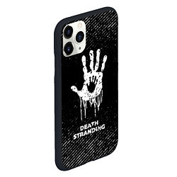Чехол iPhone 11 Pro матовый Death Stranding с потертостями на темном фоне, цвет: 3D-черный — фото 2