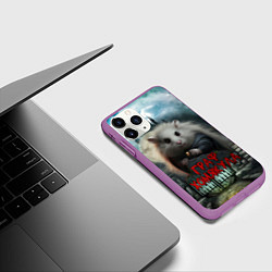 Чехол iPhone 11 Pro матовый Граф Хомякула, цвет: 3D-фиолетовый — фото 2