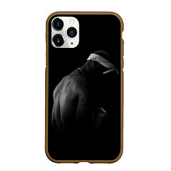 Чехол iPhone 11 Pro матовый 2Pac Тупак Шакур, цвет: 3D-коричневый