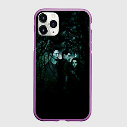 Чехол iPhone 11 Pro матовый Сумерки Белла Эдвард Джейкоб арт, цвет: 3D-фиолетовый