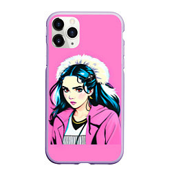 Чехол iPhone 11 Pro матовый Grimes в розовых тонах, цвет: 3D-светло-сиреневый