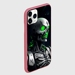 Чехол iPhone 11 Pro матовый Necron, цвет: 3D-малиновый — фото 2