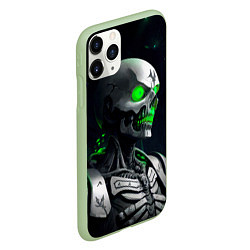 Чехол iPhone 11 Pro матовый Necron, цвет: 3D-салатовый — фото 2