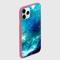 Чехол iPhone 11 Pro матовый Звёздная Вселенная, цвет: 3D-малиновый — фото 2