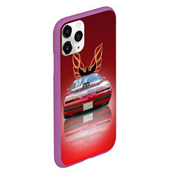 Чехол iPhone 11 Pro матовый Американский спорткар Pontiac Firebird, цвет: 3D-фиолетовый — фото 2