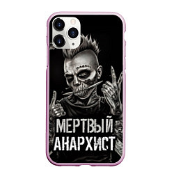 Чехол iPhone 11 Pro матовый Мертвый анархист панк, цвет: 3D-розовый