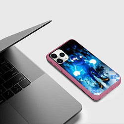 Чехол iPhone 11 Pro матовый Магическая Битва Фушигуро Мегуми, цвет: 3D-малиновый — фото 2
