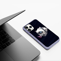 Чехол iPhone 11 Pro матовый Кабан Иноскэ Хасибира, цвет: 3D-светло-сиреневый — фото 2