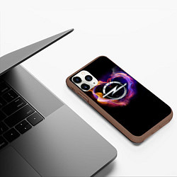 Чехол iPhone 11 Pro матовый С логотипом Опель, цвет: 3D-коричневый — фото 2