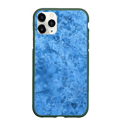 Чехол iPhone 11 Pro матовый Синий камень, цвет: 3D-темно-зеленый