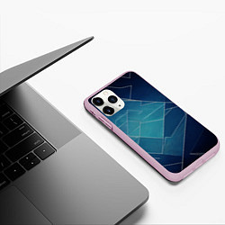 Чехол iPhone 11 Pro матовый Геометрическая бесконечность, цвет: 3D-розовый — фото 2