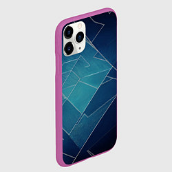 Чехол iPhone 11 Pro матовый Геометрическая бесконечность, цвет: 3D-фиолетовый — фото 2