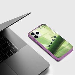 Чехол iPhone 11 Pro матовый Приключения Deep Rock Galactic, цвет: 3D-фиолетовый — фото 2