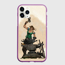 Чехол iPhone 11 Pro матовый Fable II Кувалда, цвет: 3D-фиолетовый