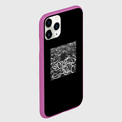 Чехол iPhone 11 Pro матовый Saluki - wild east, цвет: 3D-фиолетовый — фото 2