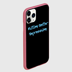 Чехол iPhone 11 Pro матовый Фараон миллион доллар депрешн, цвет: 3D-малиновый — фото 2