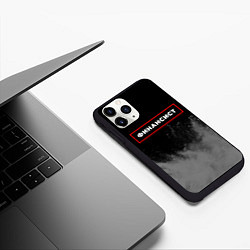Чехол iPhone 11 Pro матовый Финансист - в рамке красного цвета, цвет: 3D-черный — фото 2