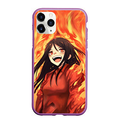 Чехол iPhone 11 Pro матовый Alma Wade fire, цвет: 3D-фиолетовый