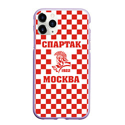 Чехол iPhone 11 Pro матовый FCSM - Спартак, цвет: 3D-светло-сиреневый