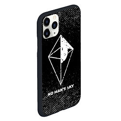 Чехол iPhone 11 Pro матовый No Mans Sky с потертостями на темном фоне, цвет: 3D-черный — фото 2