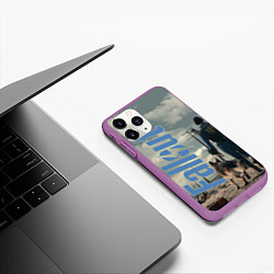 Чехол iPhone 11 Pro матовый Fallout телесериал, цвет: 3D-фиолетовый — фото 2