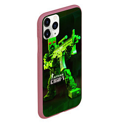 Чехол iPhone 11 Pro матовый Strike Craft, цвет: 3D-малиновый — фото 2