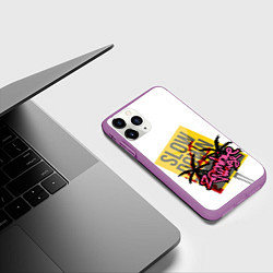 Чехол iPhone 11 Pro матовый Zombie Village, цвет: 3D-фиолетовый — фото 2