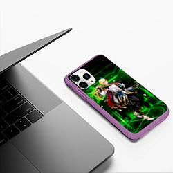 Чехол iPhone 11 Pro матовый Кавех - Геншин импакт, цвет: 3D-фиолетовый — фото 2