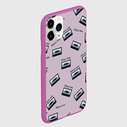 Чехол iPhone 11 Pro матовый Кассета паттерн, цвет: 3D-фиолетовый — фото 2