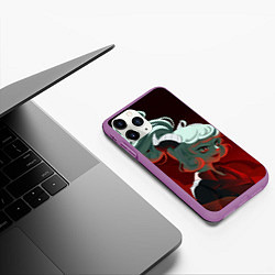 Чехол iPhone 11 Pro матовый Modeus, цвет: 3D-фиолетовый — фото 2