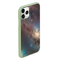 Чехол iPhone 11 Pro матовый Бескрайняя Вселенная, цвет: 3D-салатовый — фото 2
